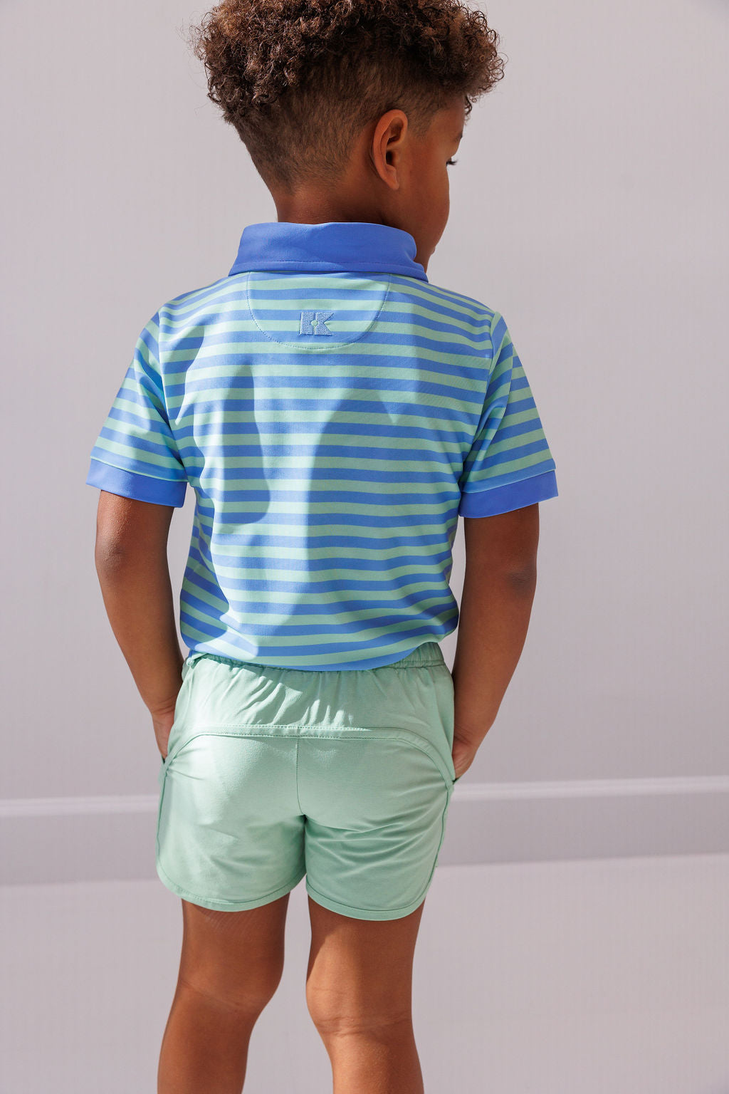 Polo | Blue Green Stripe