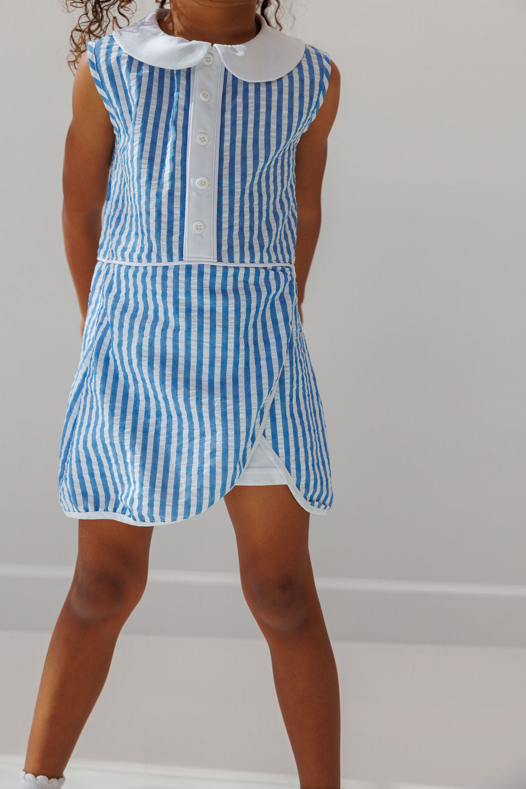 Tennis Skort Dress | Seersucker Stripe