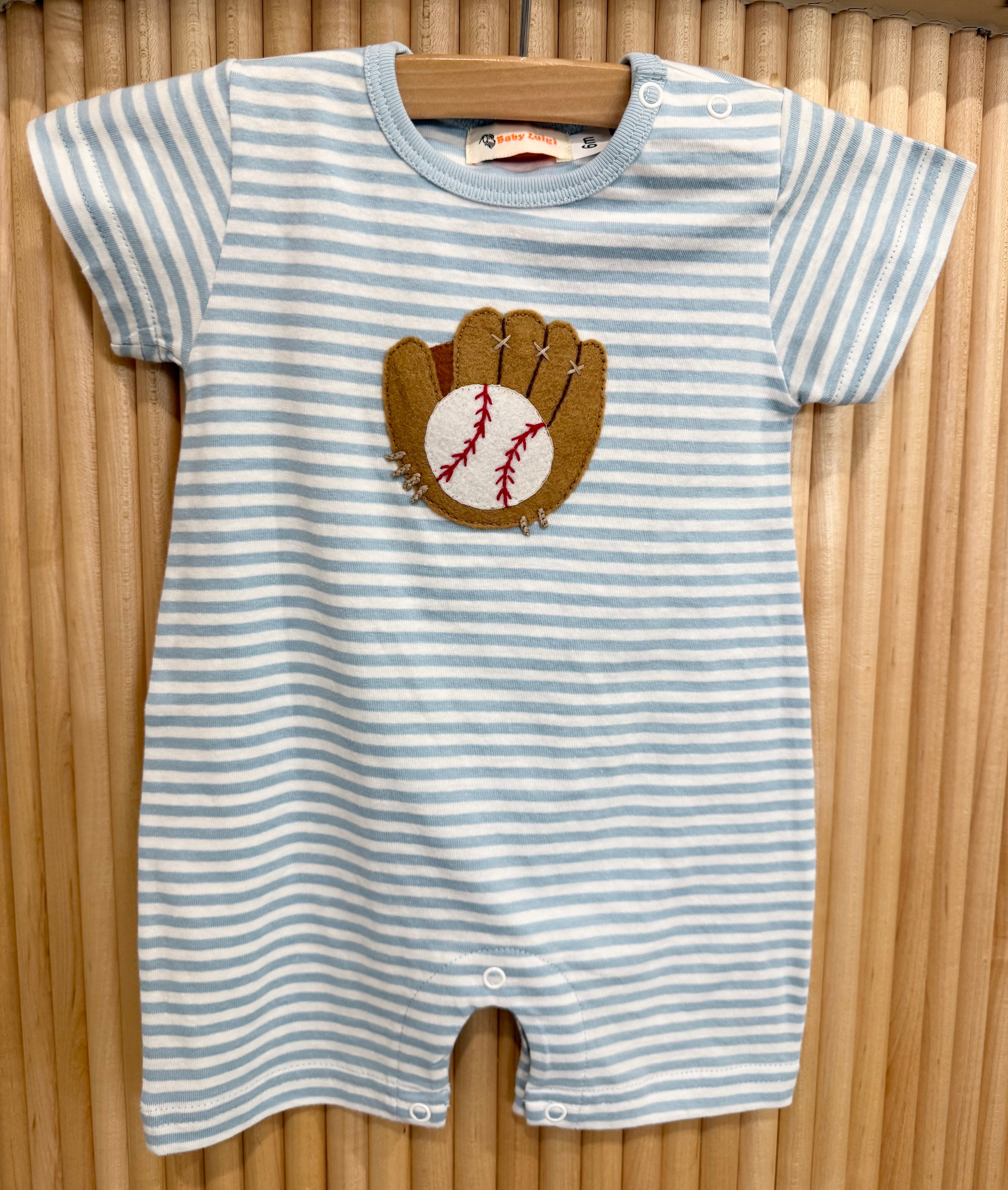 Short Romper | Baseball Glove