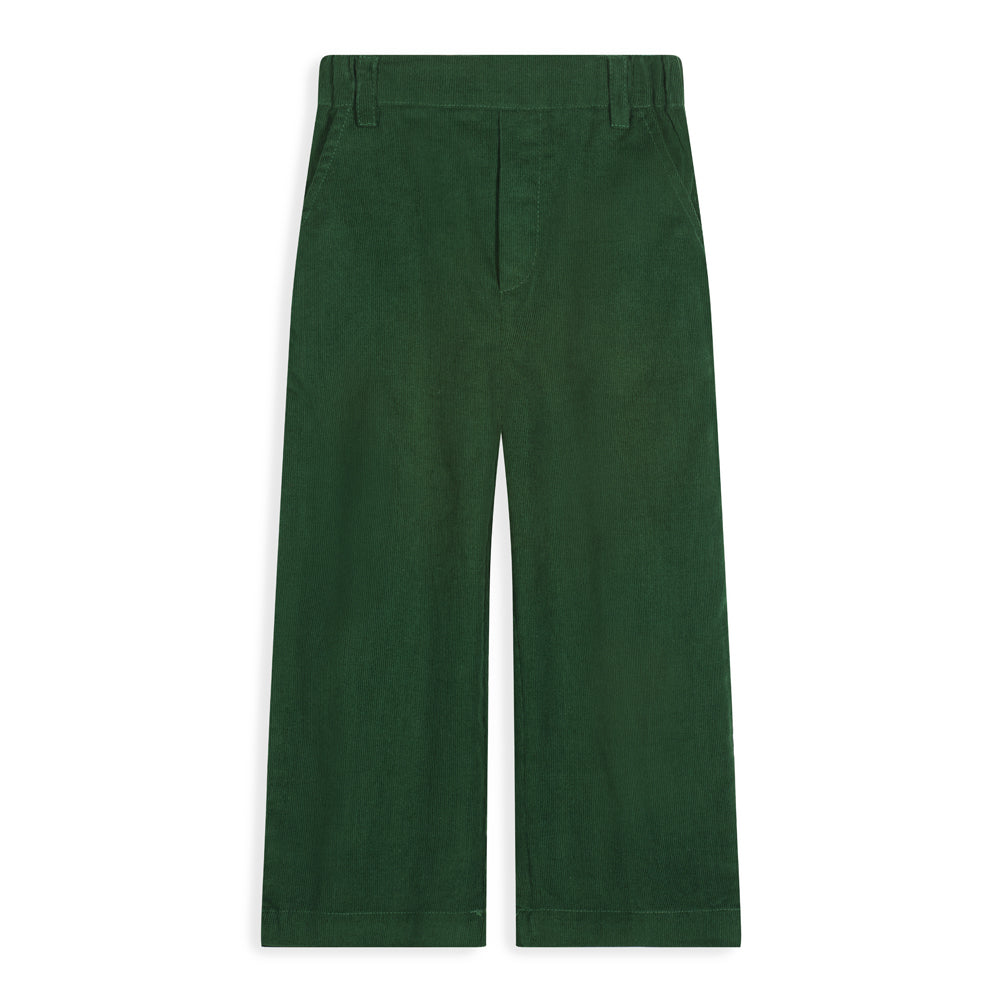 Porter Corduroy Faux Zip Pant | Forest Green