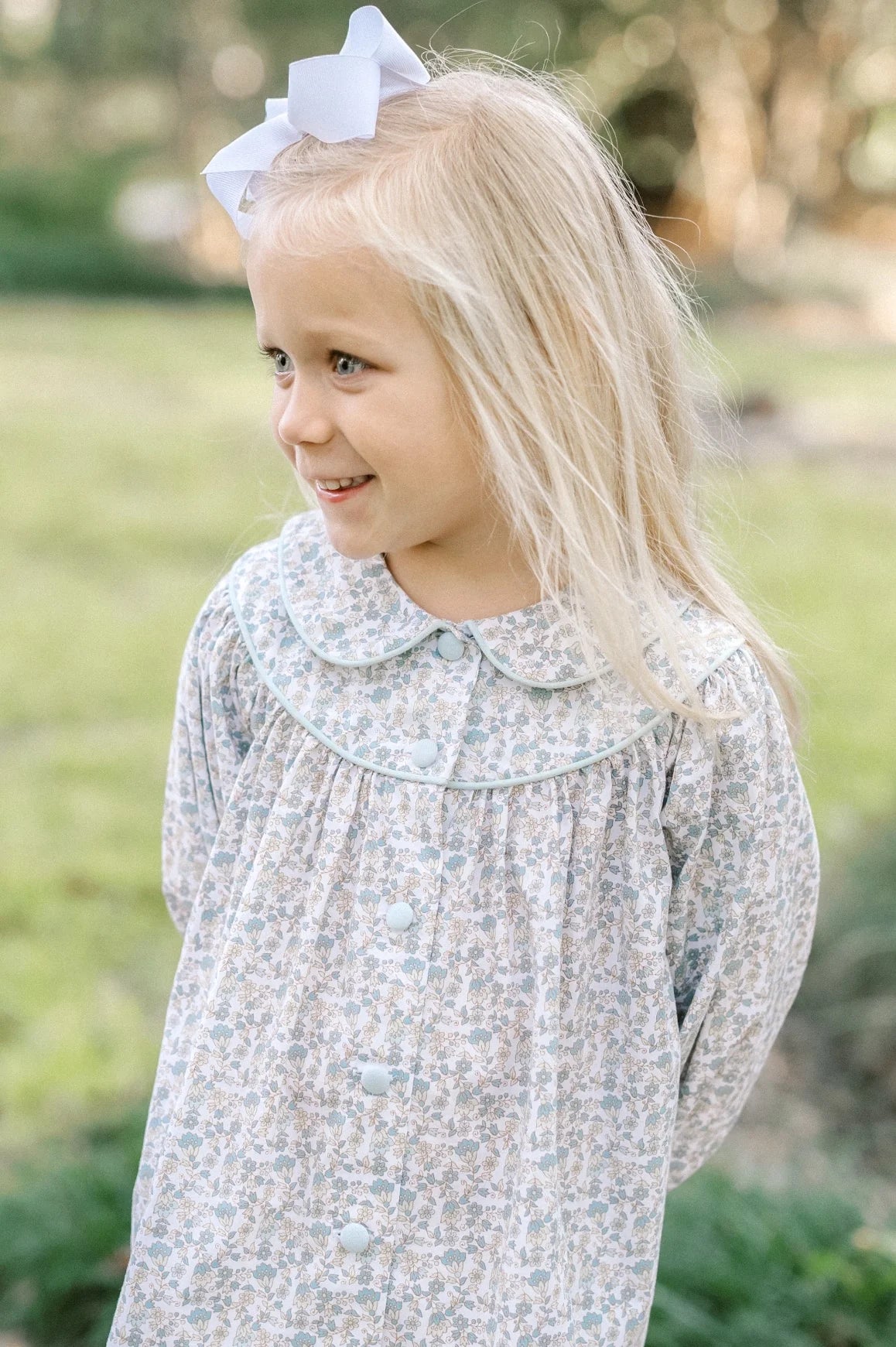 Collette Dress LS | Whispering Floral Blooms