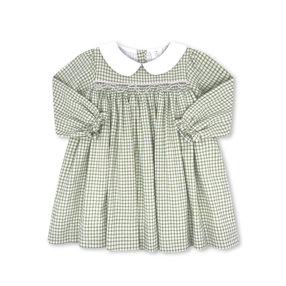 Michelle Dress LS | Grove Park Green Windowpane