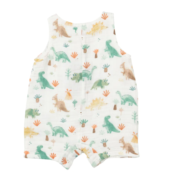 Shortie Romper | Softy Dinos