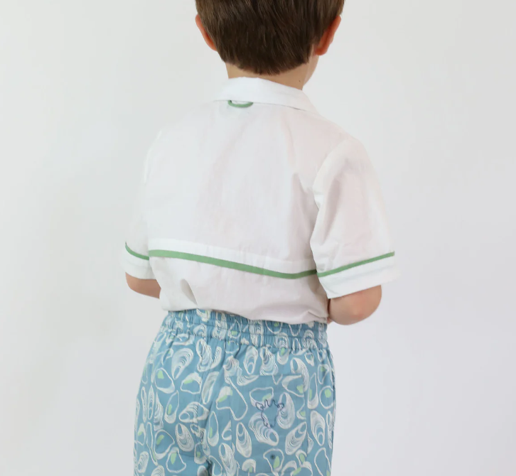 The Sea Shirt | Cloud with Grass Trim