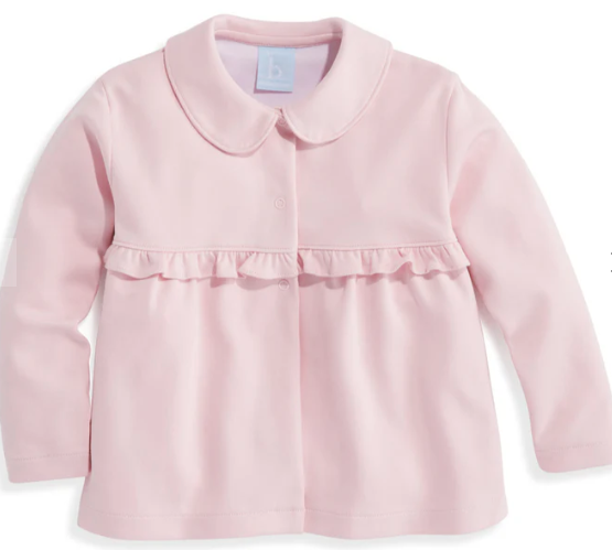 Ruffle Lotus Coat | Pink