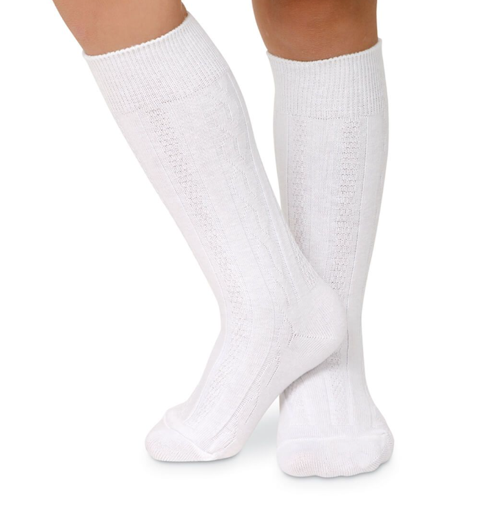 Classic Cable Knee High Socks | 1 Pair