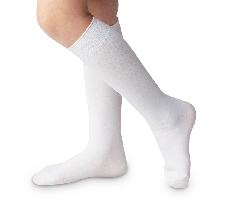 Classic White Nylon Knee High Socks | 1 Pair