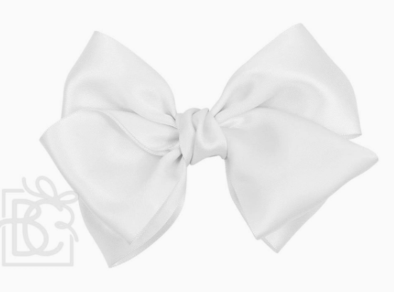 5" SATIN BOW | WHITE