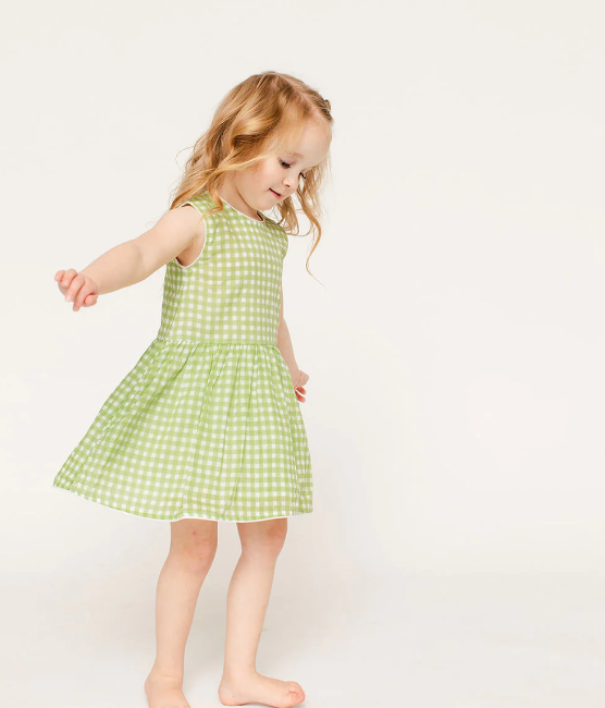 Sully Dress | Green Gingham