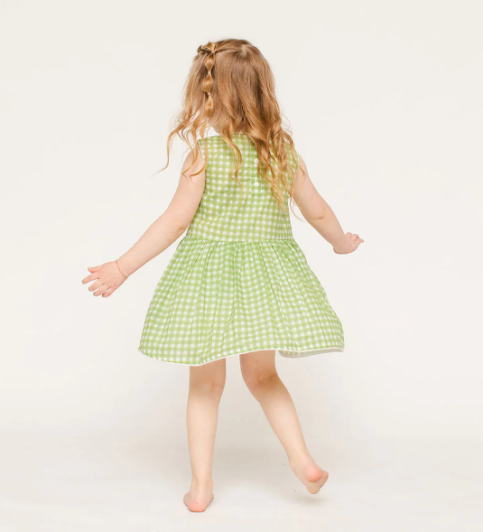 Sully Dress | Green Gingham