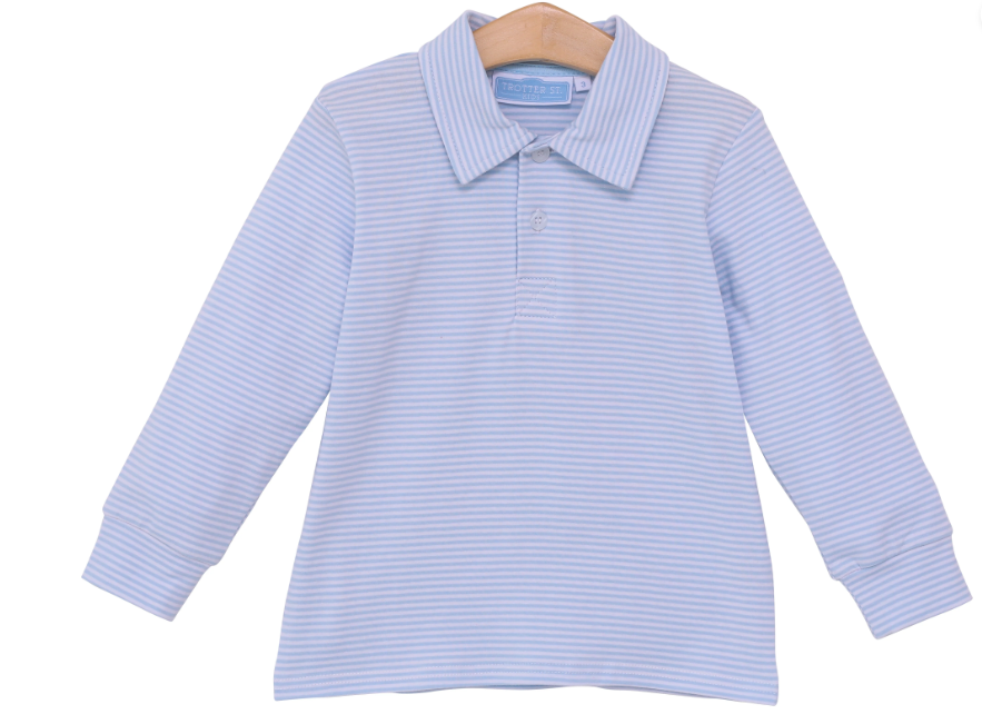 Jackson Polo | light blue stripe