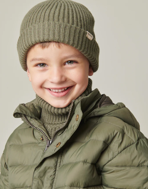 Olly Puffer Jacket | Green Block