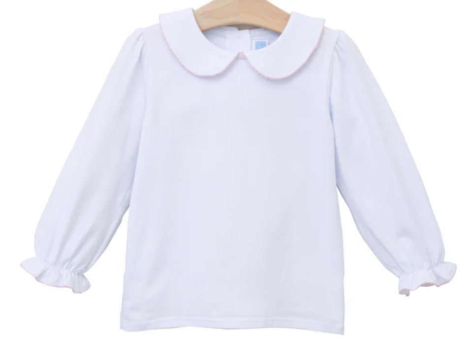 Peter Pan Collar Shirt | Light Pink