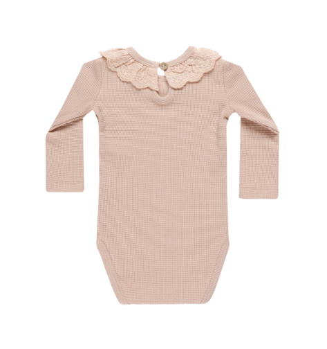 Ruffle Collar Bodysuit | Blush