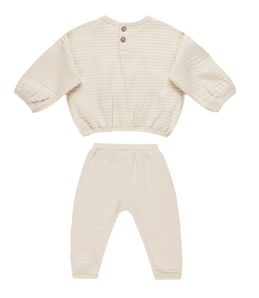 Textured Sweat Set | Natural