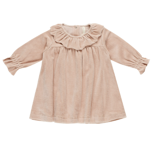 Velour Baby Dress | Blush