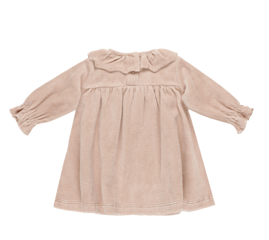 Velour Baby Dress | Blush