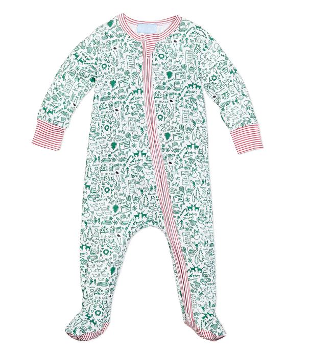 North Pole Zip Onesie