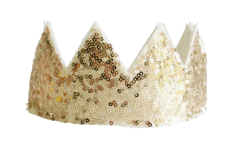 SEQUIN SPARKLE CROWN | GOLD