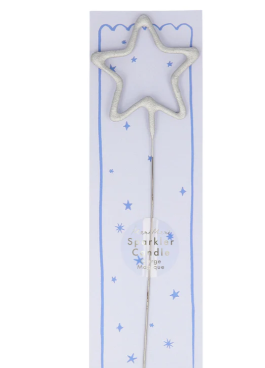 Gold Sparkler Star Candle