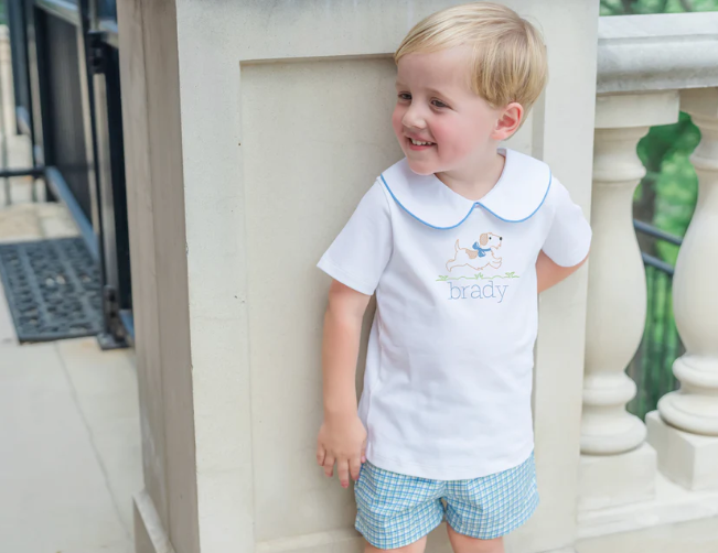 Boys' Woven Short Set | Hampton Plaid