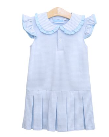 Camilla Dress | Lt Blue Stripe