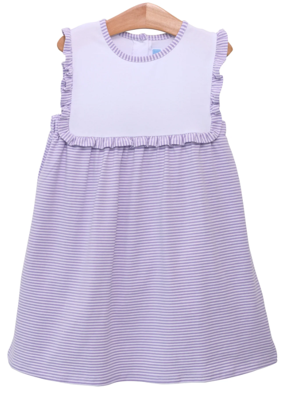 Alice Dress | Lavender Stripe