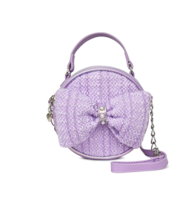 Bow Tweed Crossbody