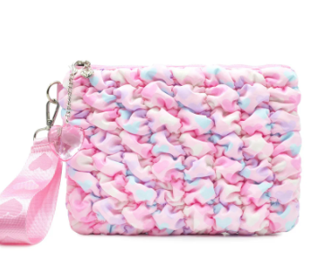 Heart Scrunch Wristlet