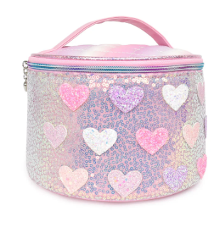 Heart Sequin Round Case