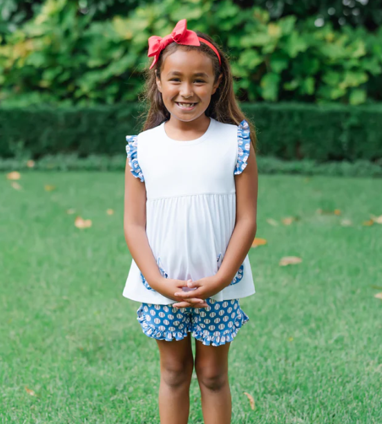 Gentry Girls Short Set | Baseball