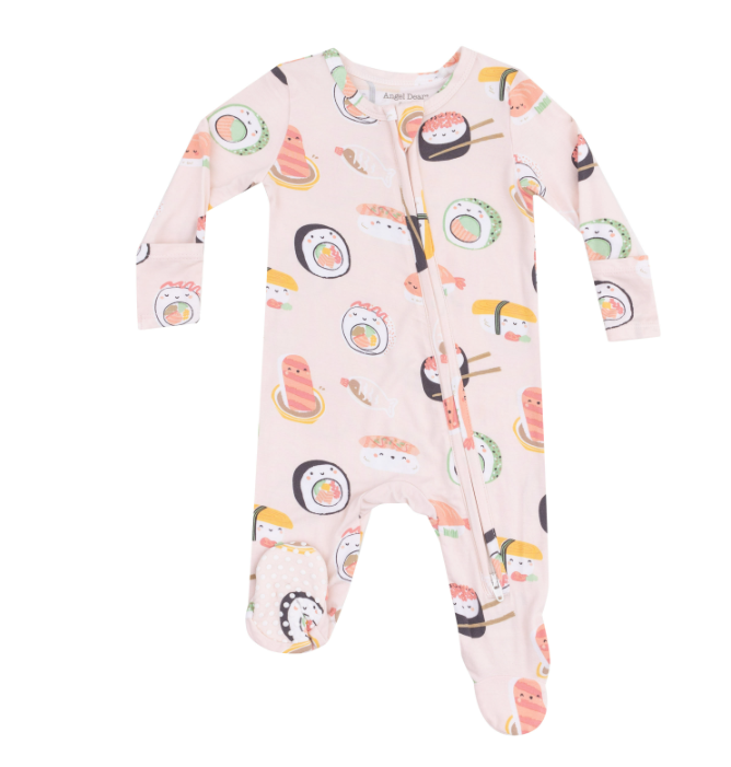 2-WAY ZIPPER FOOTIE | SUSHI PINK