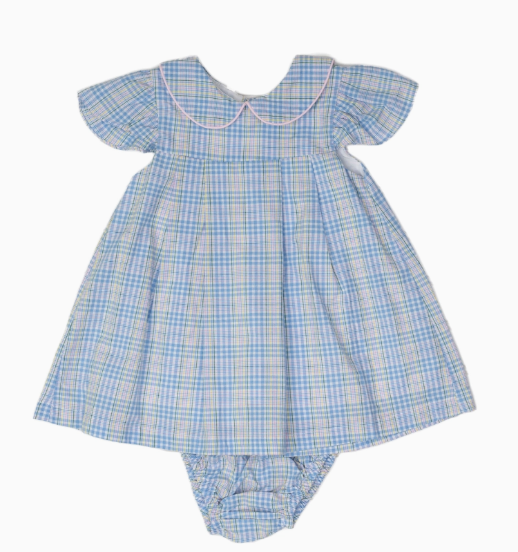 Fallon Spring Plaid Bloomer Set