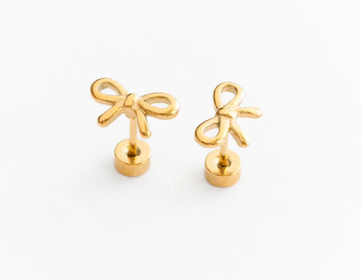 Stud Earrings | Bow