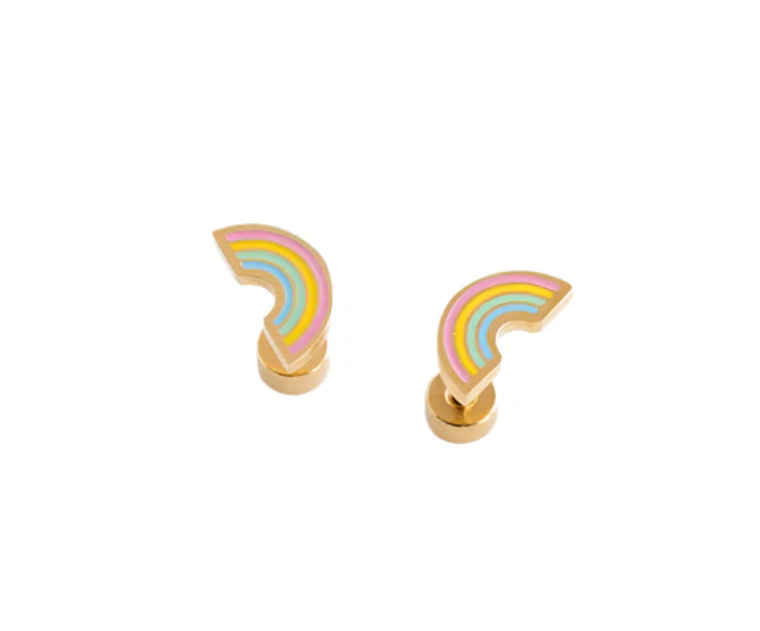 Stud Earrings | Pastel Rainbow