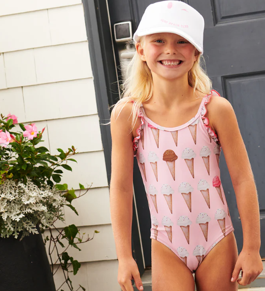 Girls Claire Suit | Neapolitan Ice Cream