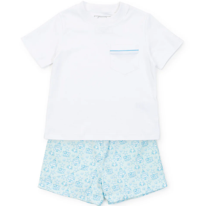 HudsonShort Set | Sandcastles Blue