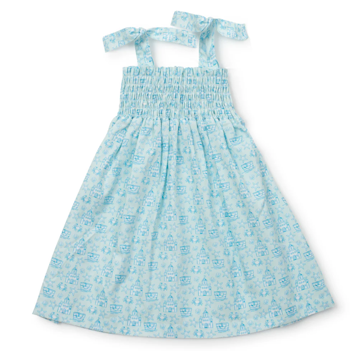 Betsy Dress | Sandcastles Blue