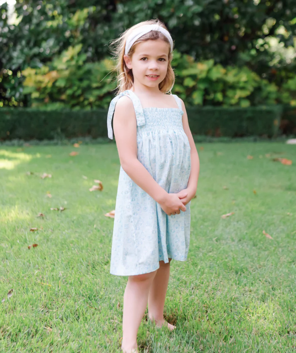 Betsy Dress | Sandcastles Blue