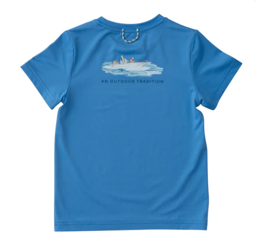 Performance Fishing T-shirt | Marina Blue