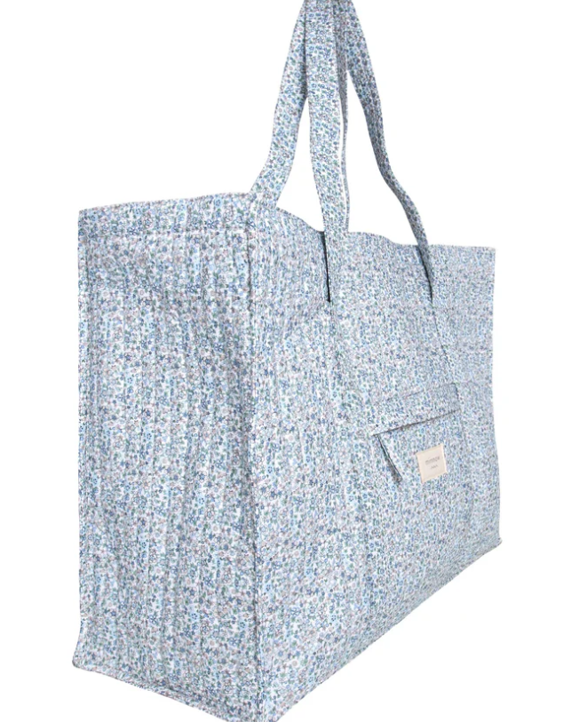 Overnighter Tote | Slate Floral