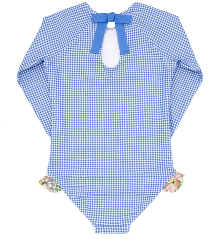 Rashguard One Piece | Blue Gingham