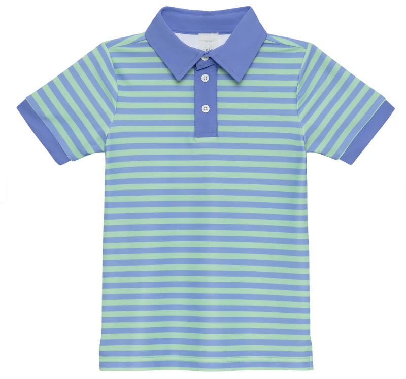 Polo | Blue Green Stripe