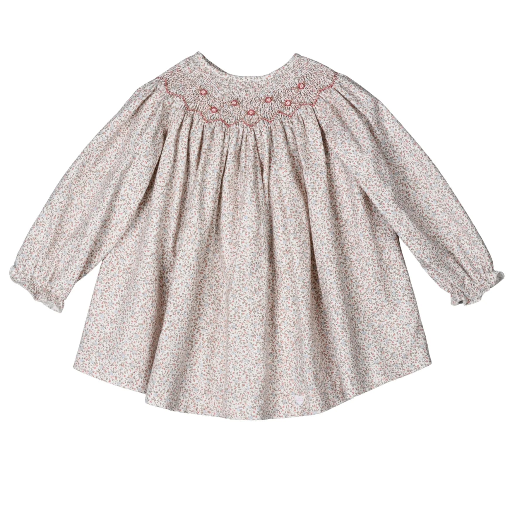 Edna | Hand Smocked Pink Floral