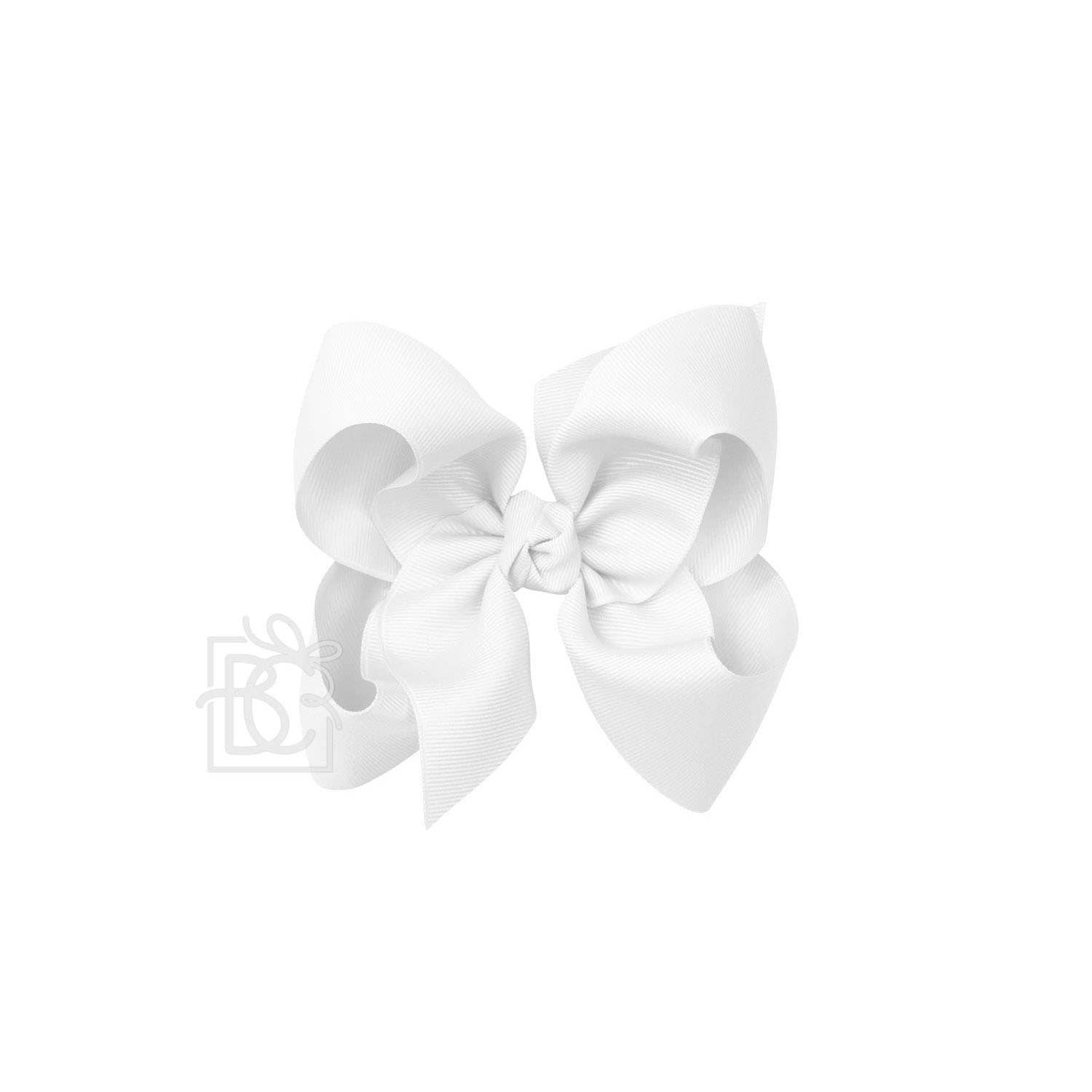 5.5" GROSGRAIN BOW | WHITE